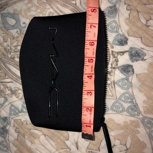 Mac small neoprene makeup bag , black